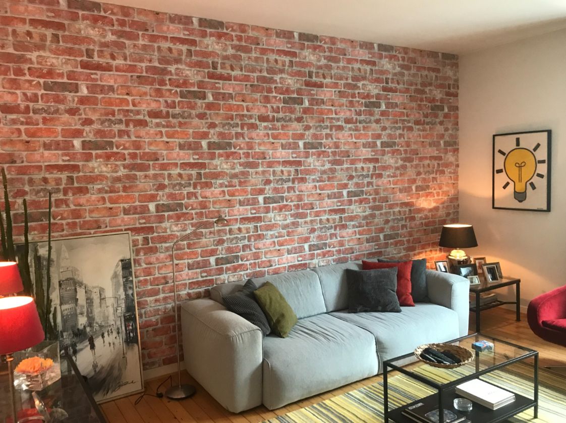 Self-adhesive brick-look wallpaper (10 pcs/0.9 m²) | NYBRICK
