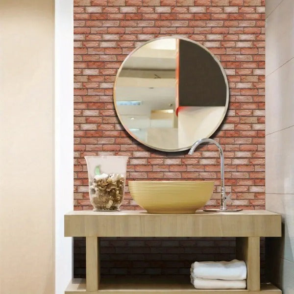 Self-adhesive brick-look wallpaper (10 pcs/0.9 m²) | NYBRICK
