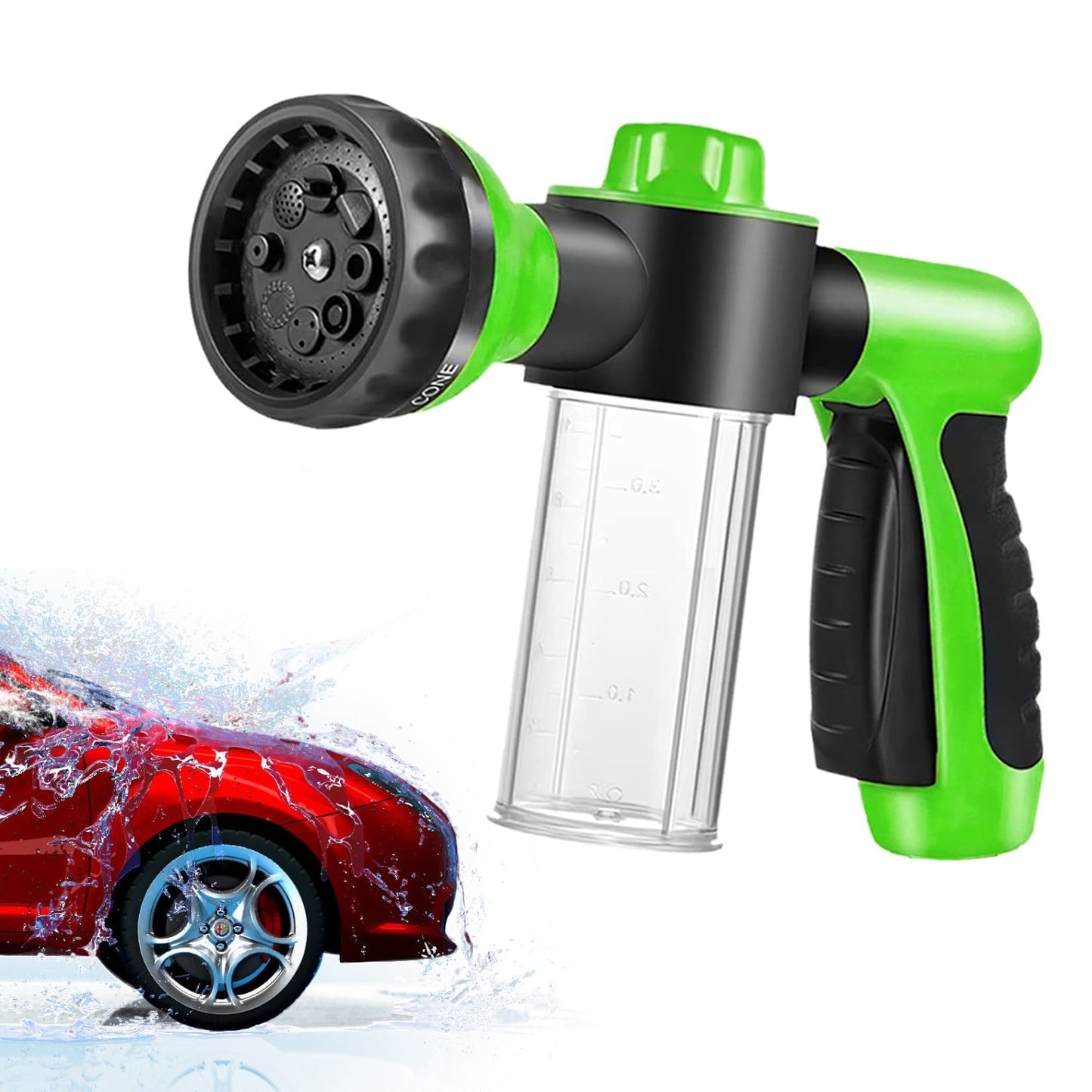 8-In-1 Foam High Pressure Wash Water Gun
