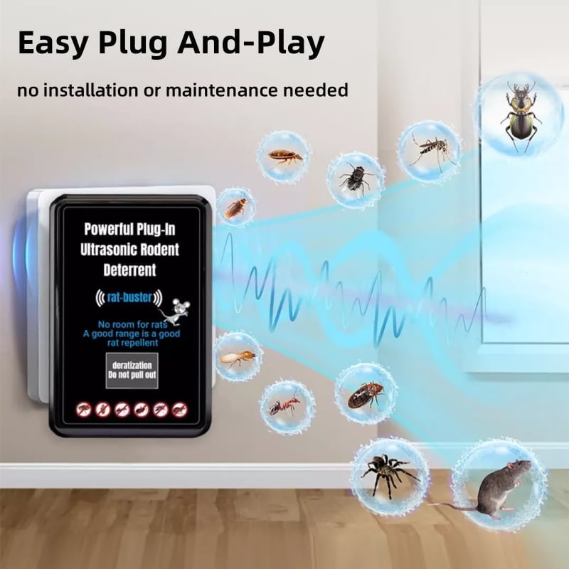 Powerful Plug-In Ultrasonic Rodent Deterrent