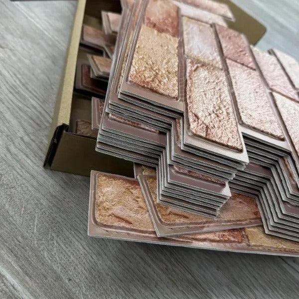 Self-adhesive brick-look wallpaper (10 pcs/0.9 m²) | NYBRICK