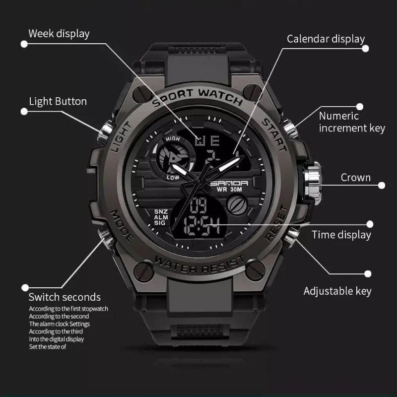 Waterproof Premium Men's Sports Watch TZ